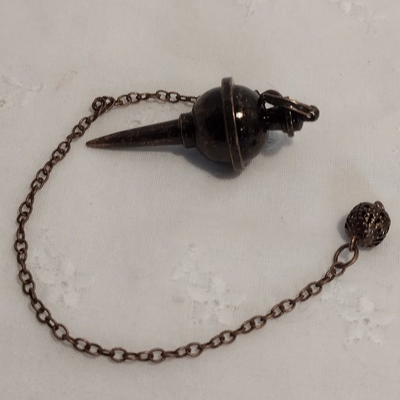 Antique-Copper Cone Pendulum - Picture 3 of 4